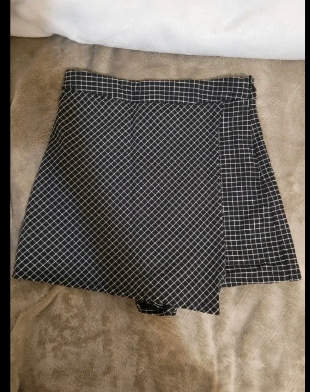 Garage Black Mini Plaid Printed Skort - photo 3