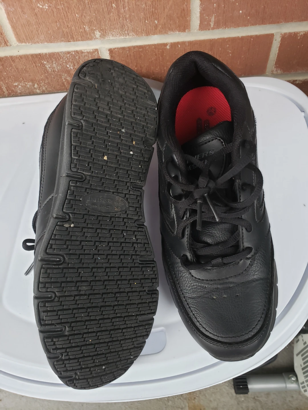 Skechers Work Slip Resistant Shoes.wrong size for me. - photo 4