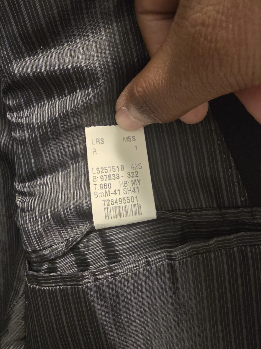 Calvin Klein Slim Fit Suit Jacket - Black - photo 5