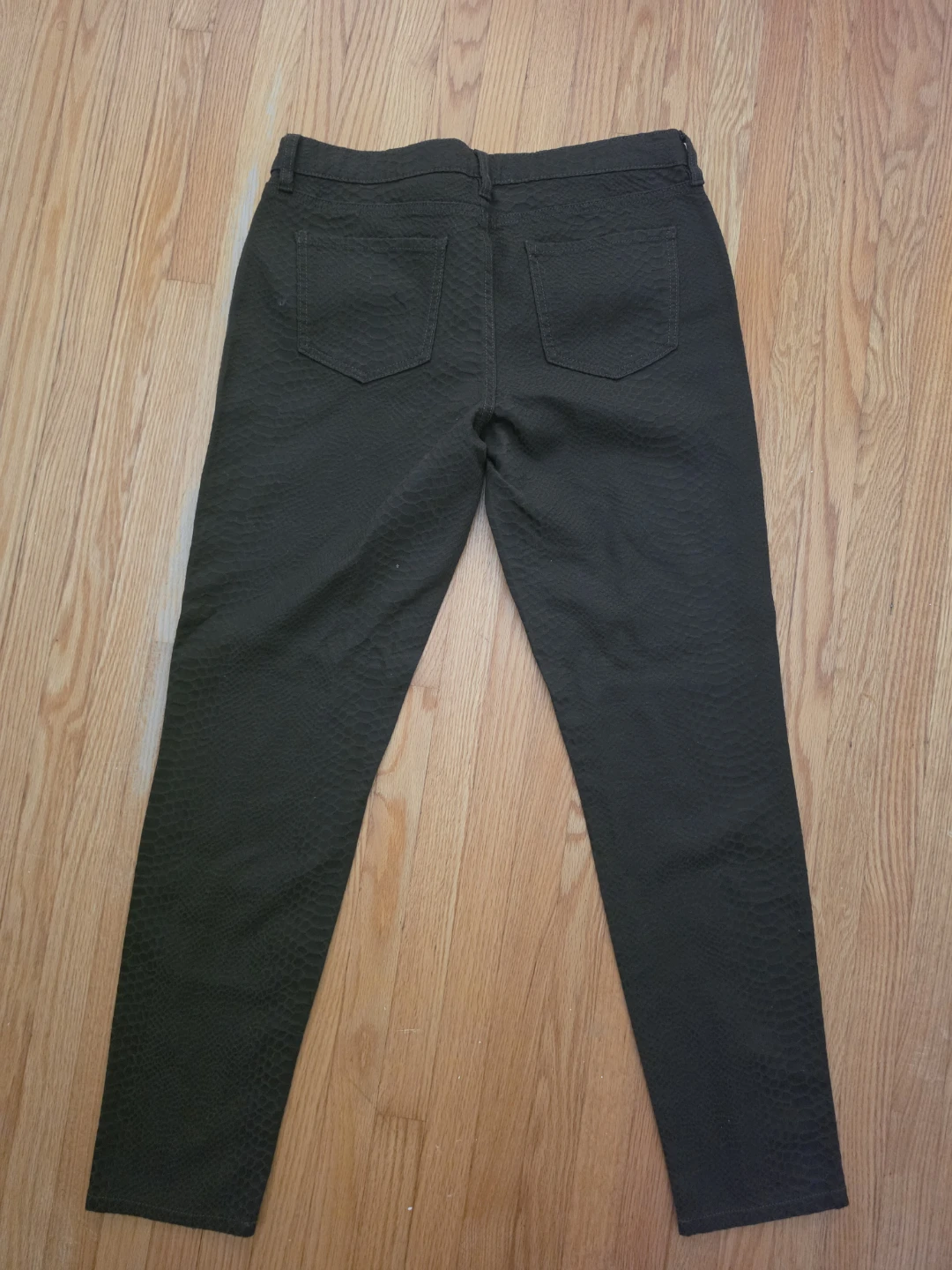 Joe Fresh Women's  Ultra Slim Low Rise Denim Pants - Olive Green - photo 2