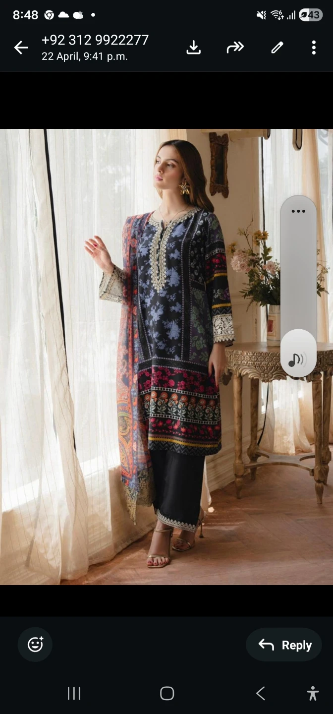Women's Printed Lawn Suit
