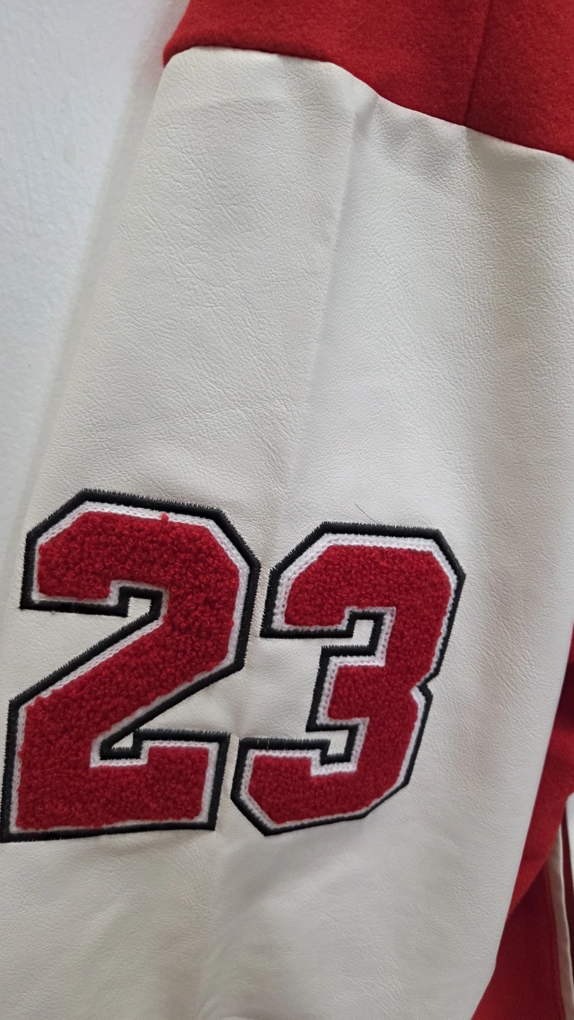Chicago Bulls Michael Jordan #23 Varsity Letterman Jacket L *new - photo 5