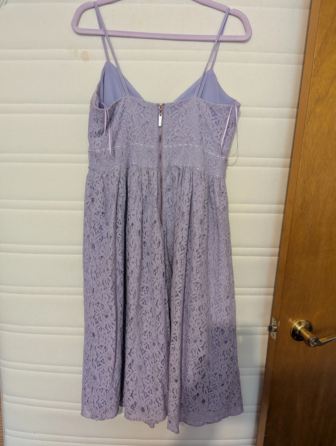 Light Purple Lace Midi Dress - photo 2