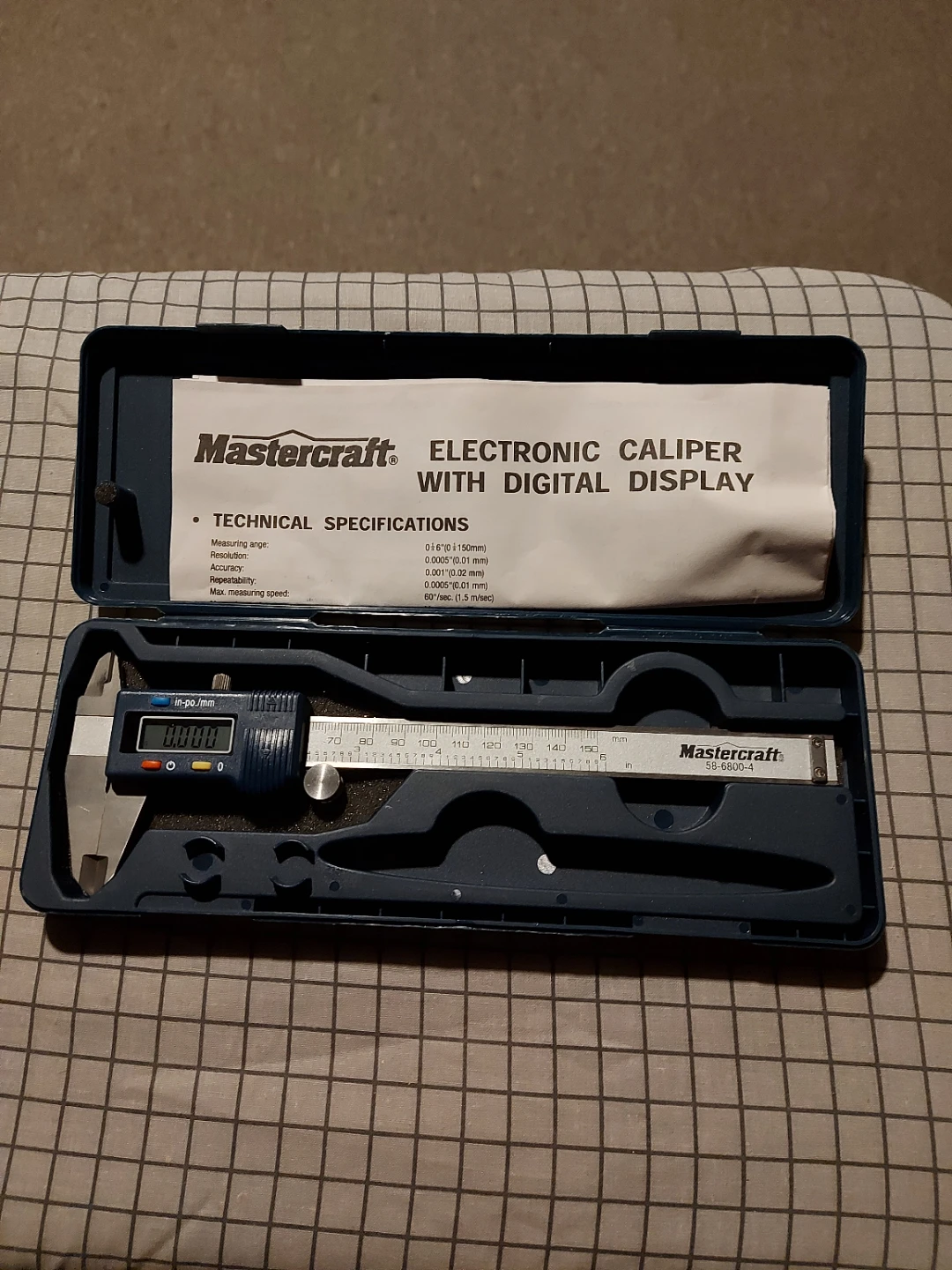 Mastercraft Electronic Caliper with Digital Display