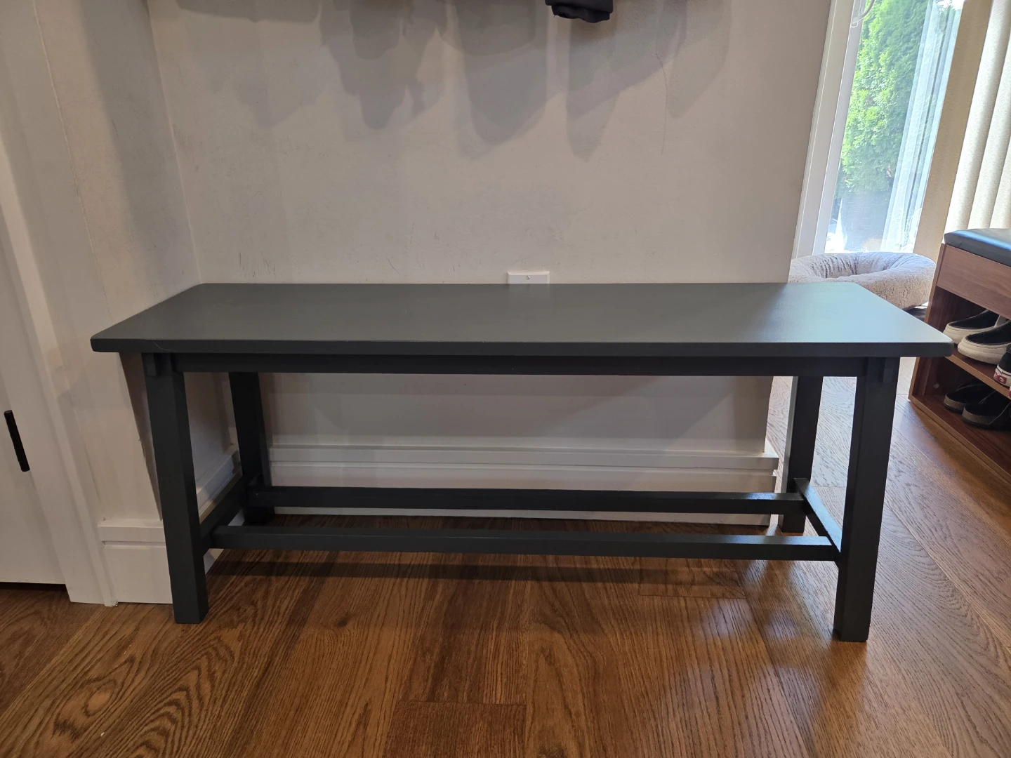 Gray Entryway Bench - photo 3
