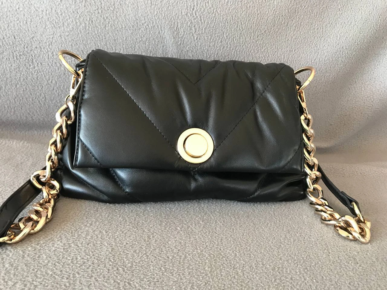 LIKE DREAMS Black Quilted Shoulder Bag - photo 5