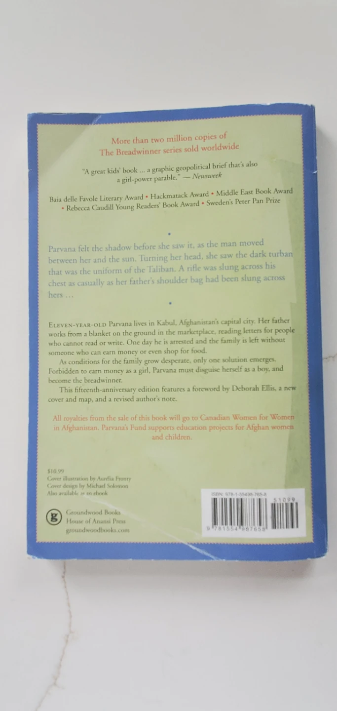 The Breadwinner by Deborah Ellis 15th Anniversary Edition - photo 2