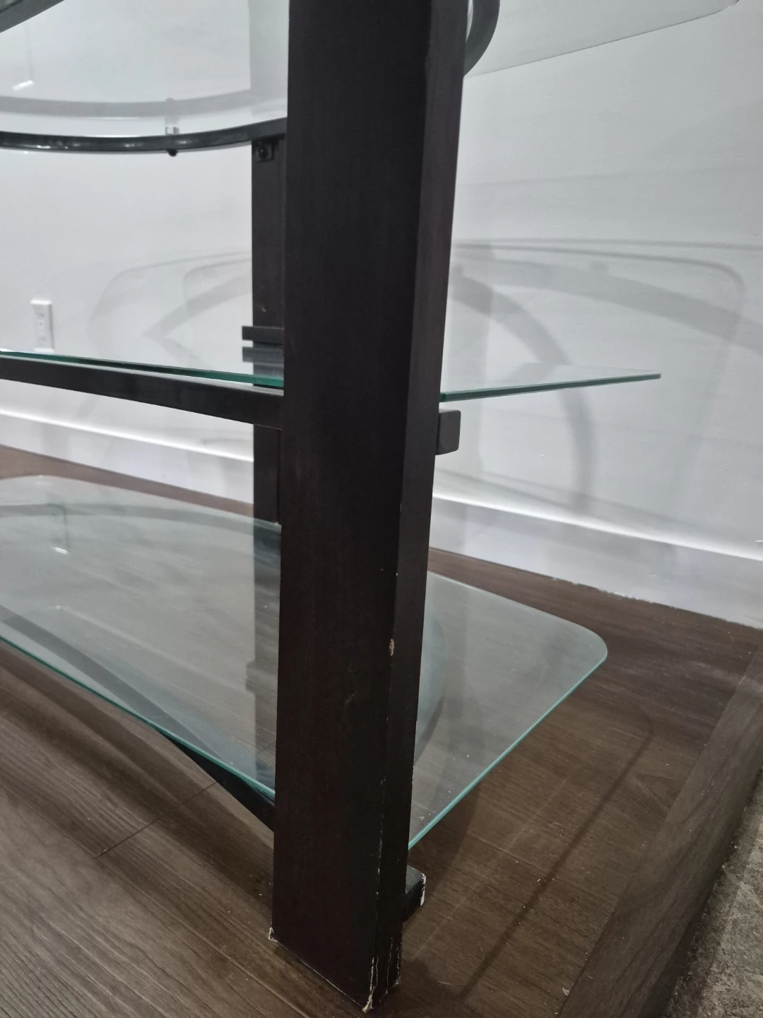 Glass TV Stand with 3 Tiers - photo 4