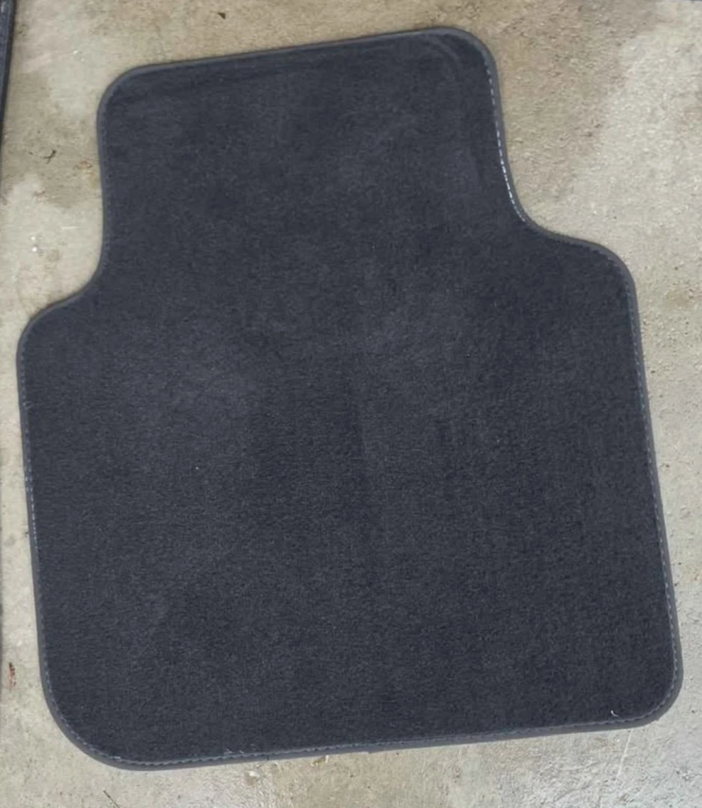 Set of 4 Black carpet floor mats from a 2012 dodge grand caravan - photo 4