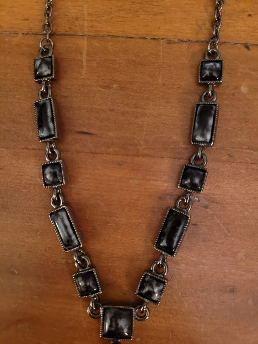 Black/Grey Marble look necklace - photo 3