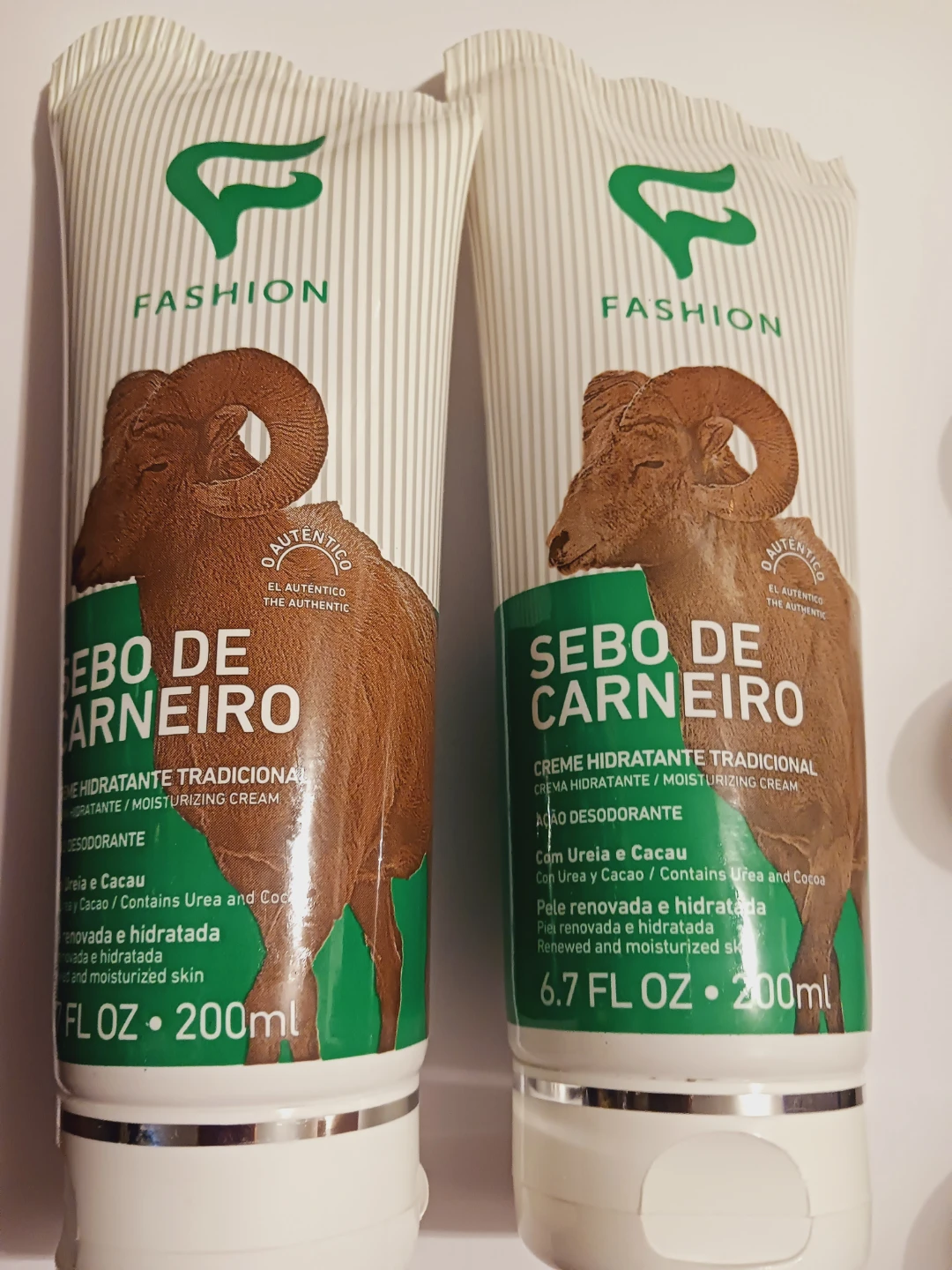New!! 2× Sebo de Carneiro Moisturizing Creams- 200ml