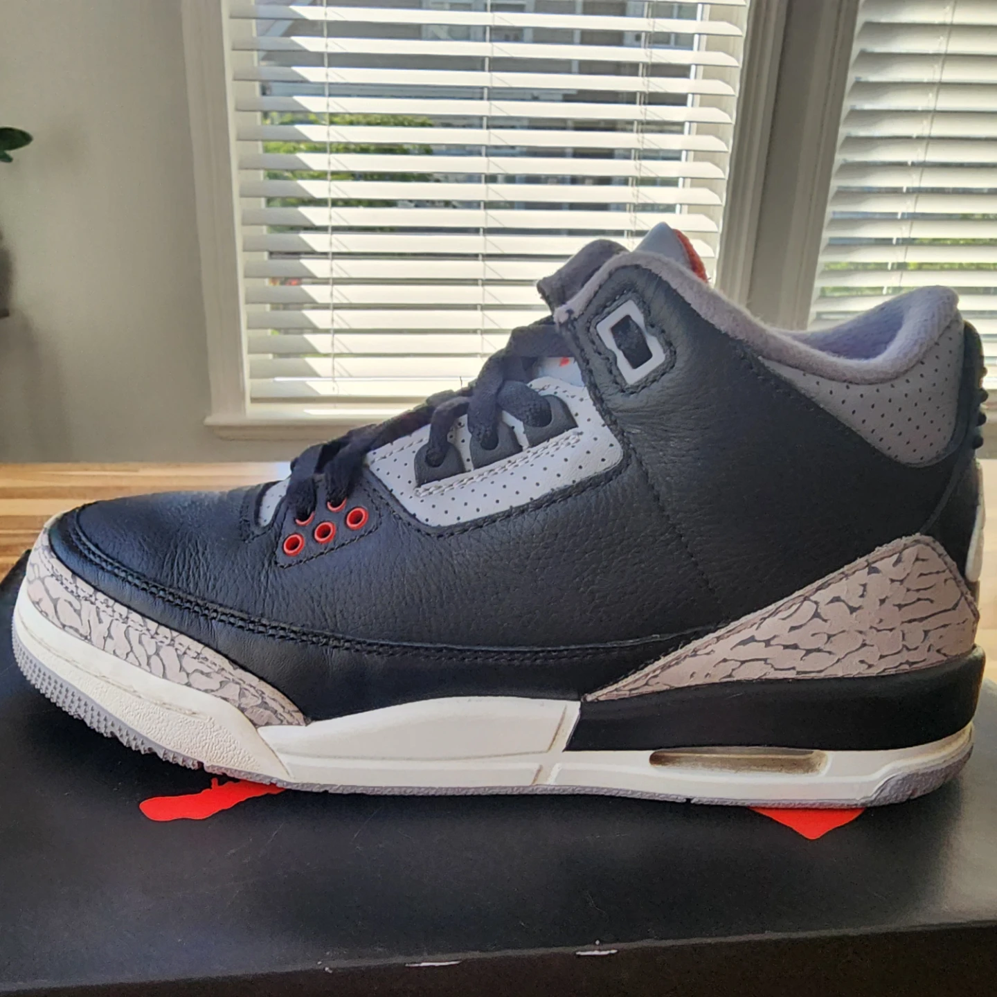 Nike Air Jordan 3 Retro "Black Cement" Sneakers - photo 4