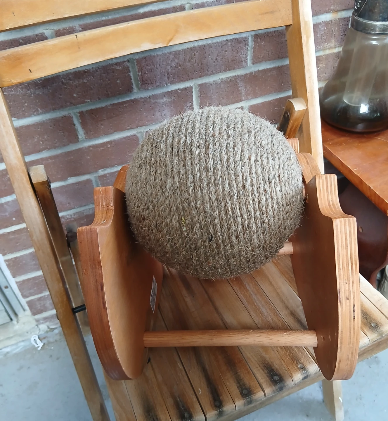 Wooden Cat Scratcher Ball - photo 3