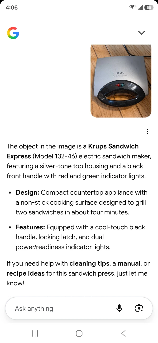 Krups Sandwich Express Electric Sandwich Maker - photo 3