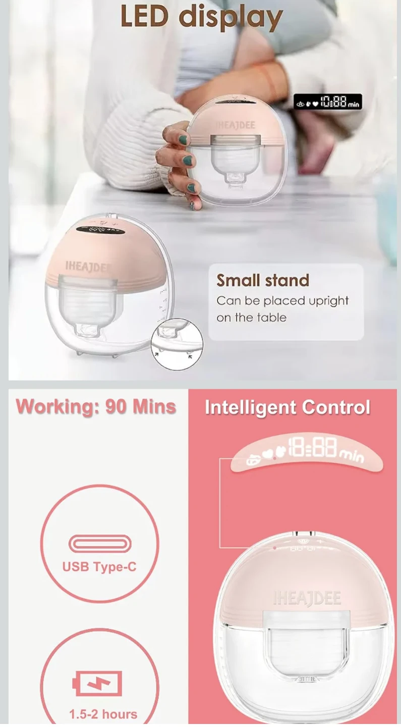 Wearable Electric Breast Pump S21 - photo 5