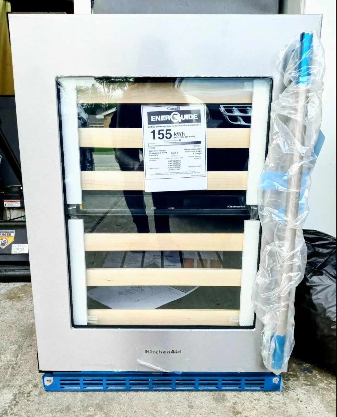 BRAND NEW KitchenAid 24-Inch Under Counter Wine Cellar. - photo 3