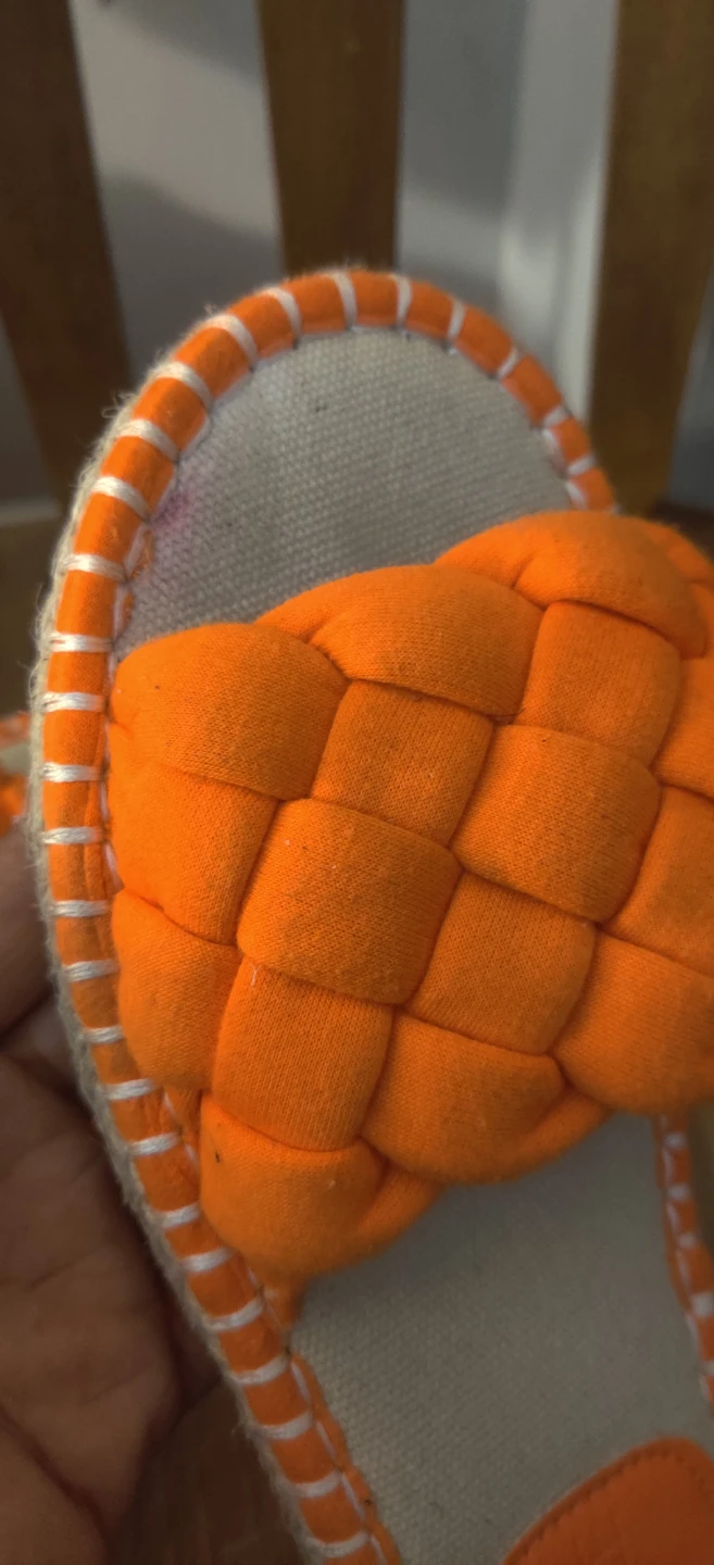MyStyle Orange Braided Slides - Size 8 - photo 5