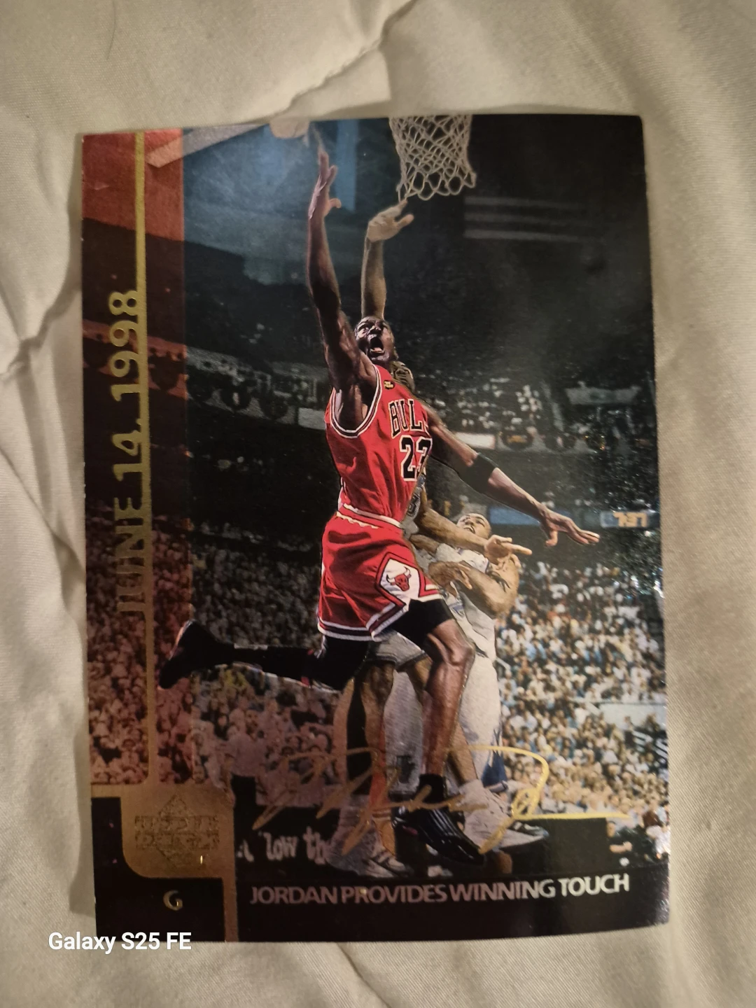 1998 Upper Deck Michael Jordan NBA Card