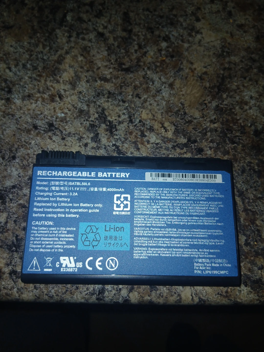 Rechargeable Lithium-Ion Battery Pack