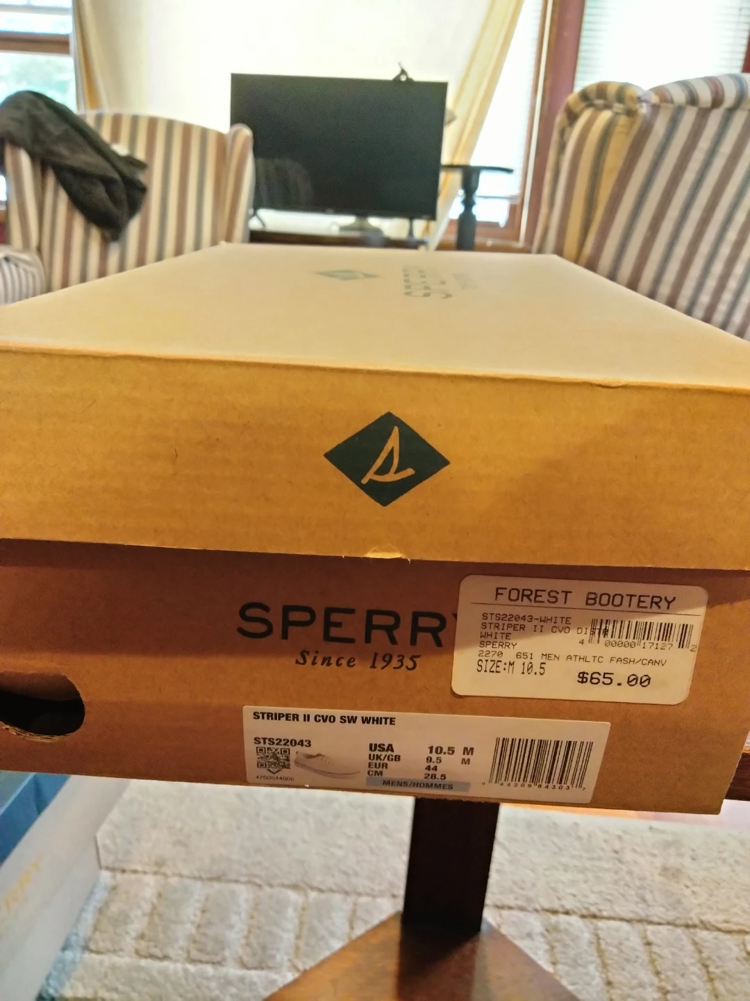 Sperry Striper II CVO SW White Men's Sneakers