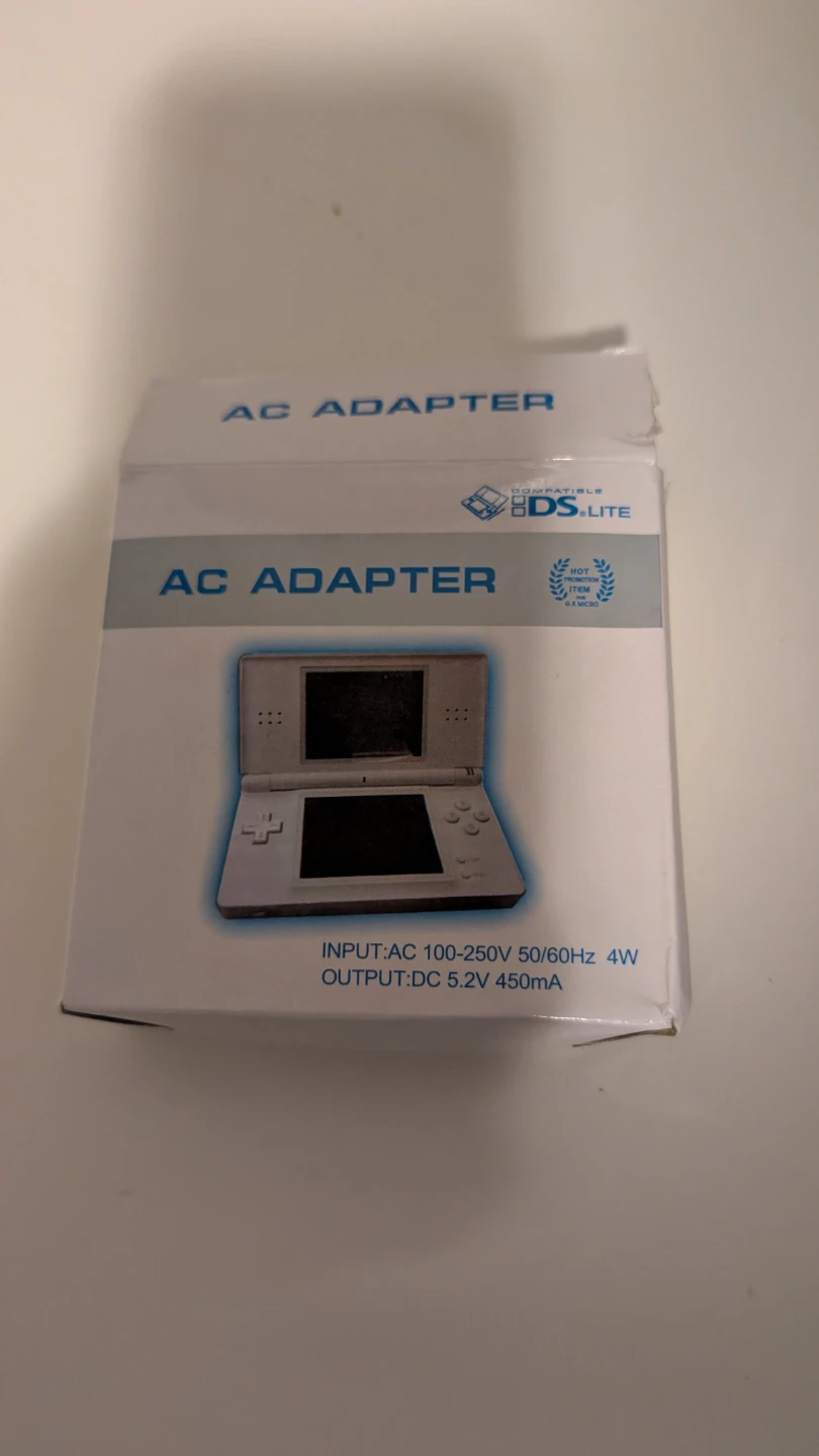 Nintendo DS Lite AC Adapter Charger