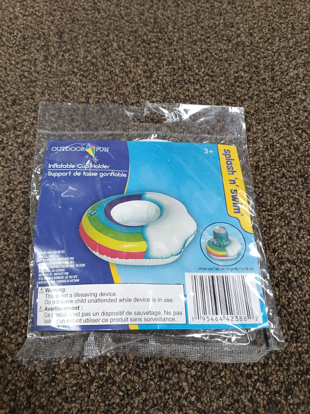 Splash ’n’ Swim Inflatable Cup Holder