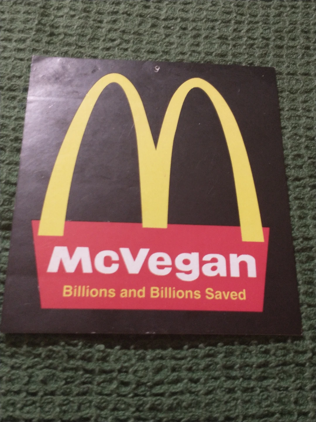 McDonald's McVegan 3 1/2" Activist Sticker - photo 2