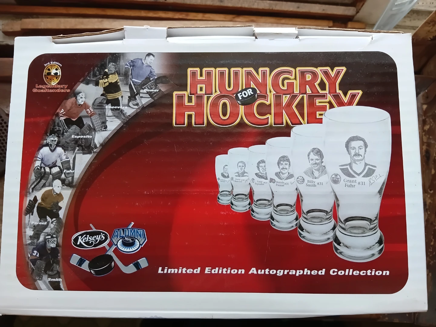 Hungry for Hockey Limited Edition Autographed Collection Glasses