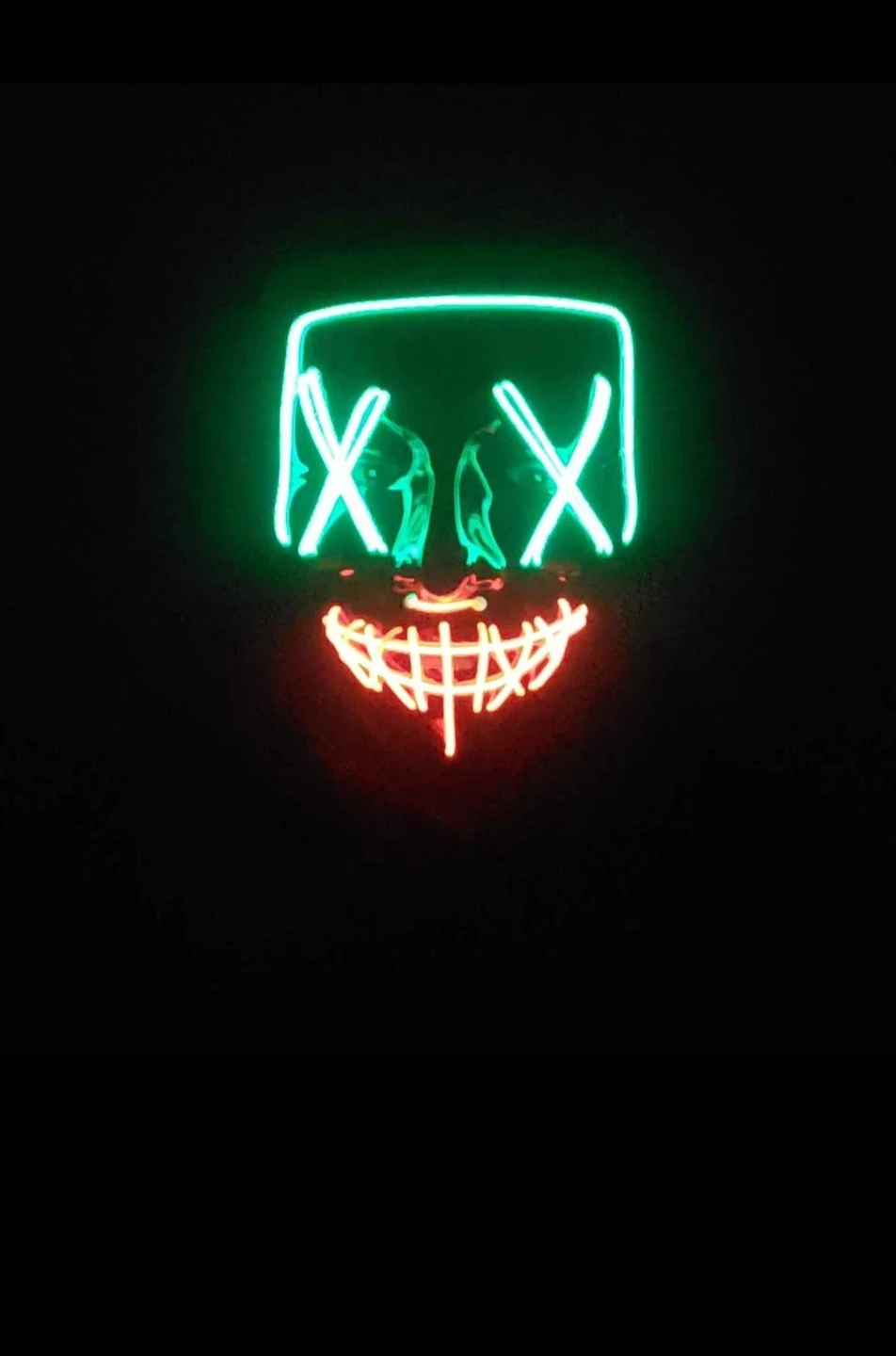 LED Halloween purge Mask in Red and Blue - photo 2