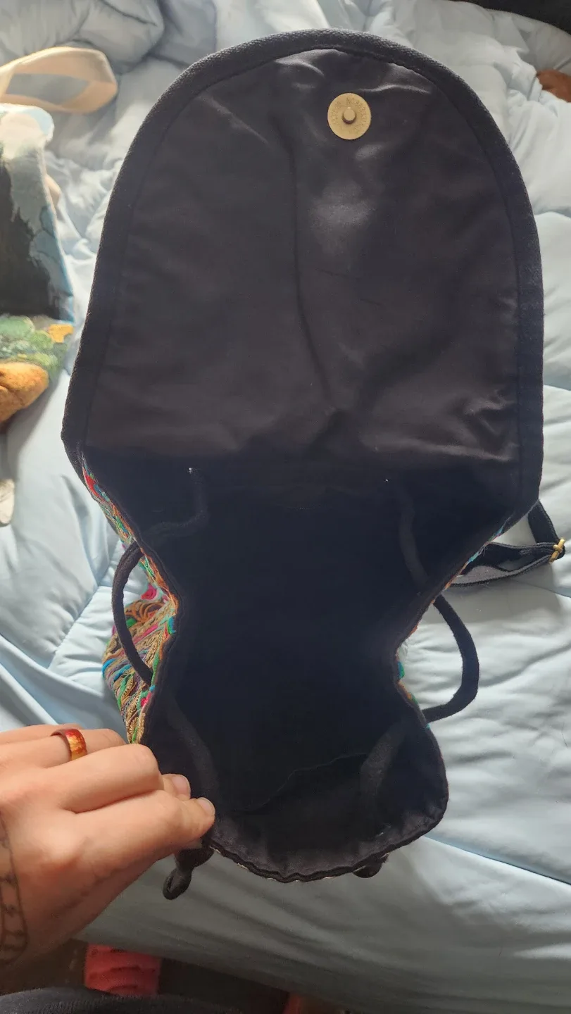 Embroidered Backpack Purse - photo 3
