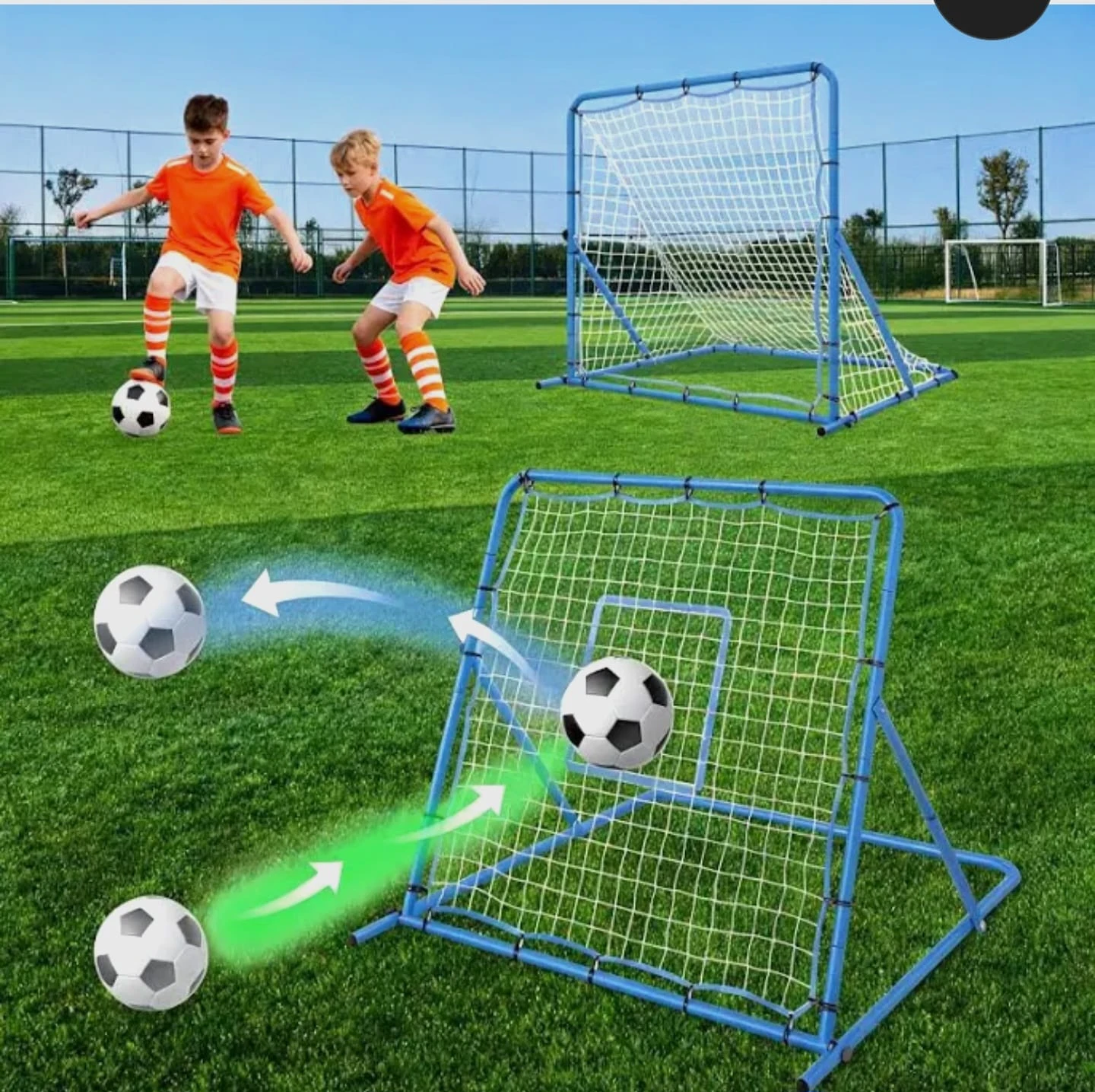 4x4ft 2-in-1 Sports Rebounder and Football Goal - photo 2