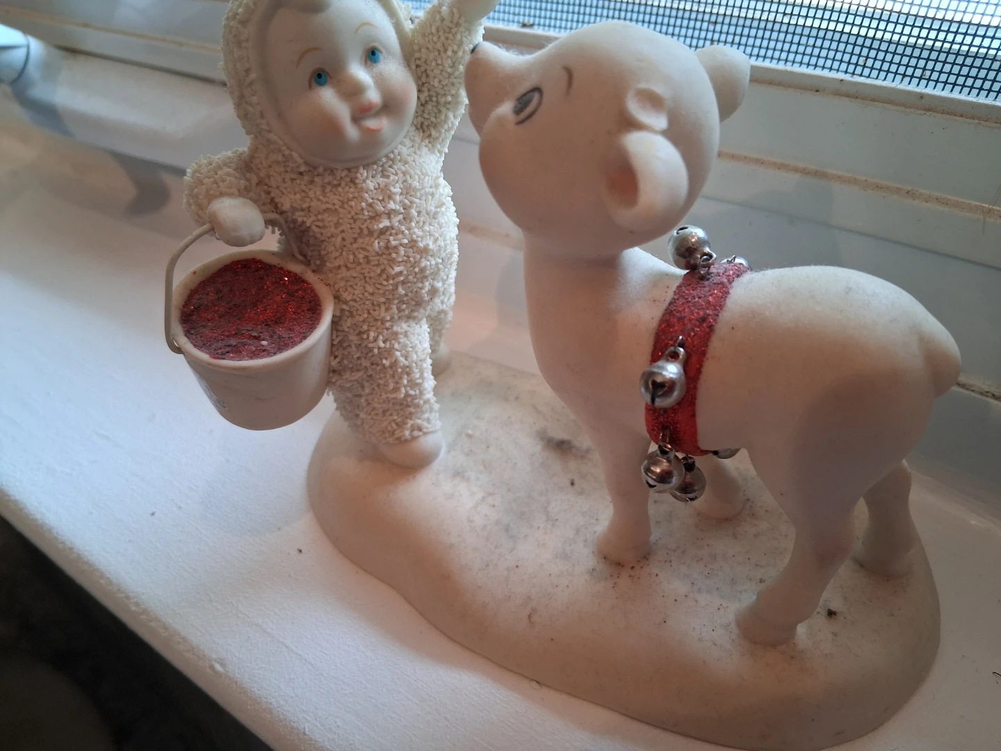 Christmas Figurine - Snowman and Reindeer