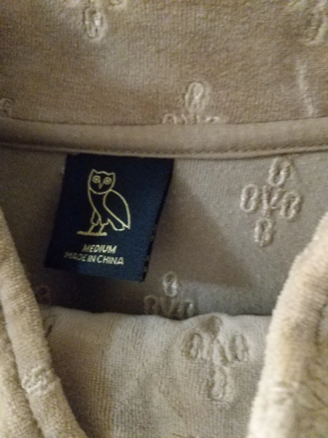 OVO Owl Velour Track Jacket - Medium - photo 3