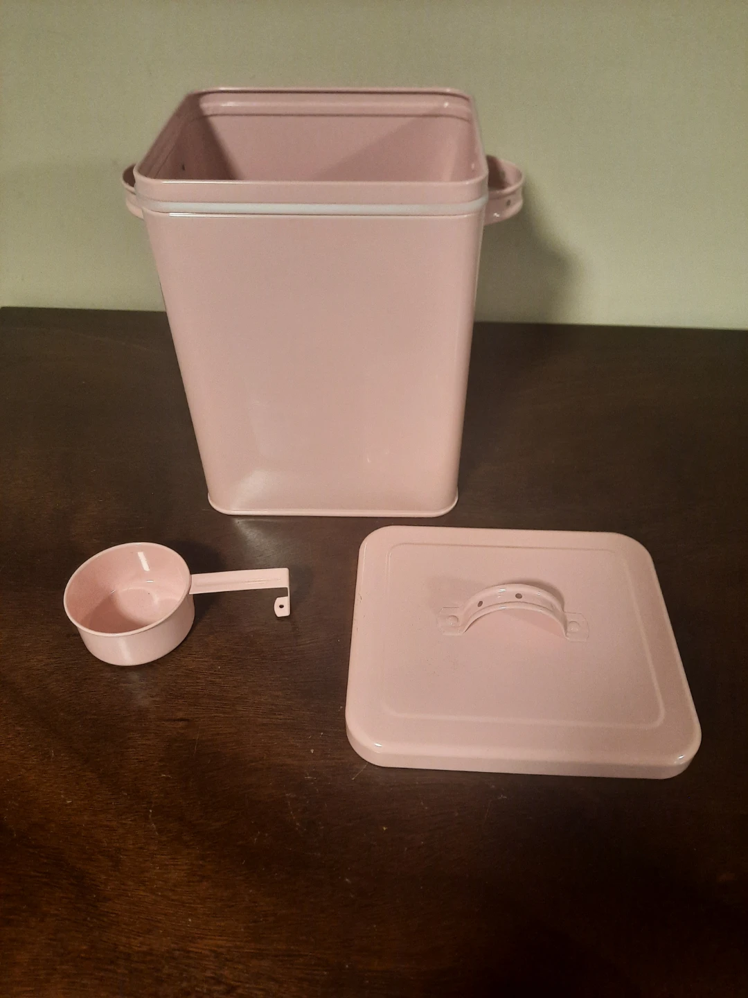Pink Cat Storage Tin with Scoop - photo 2