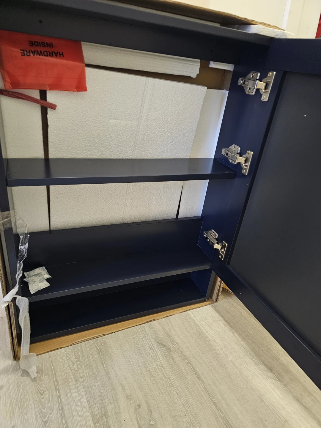 FRESCA Dark Blue Vanity with Mirror - photo 2