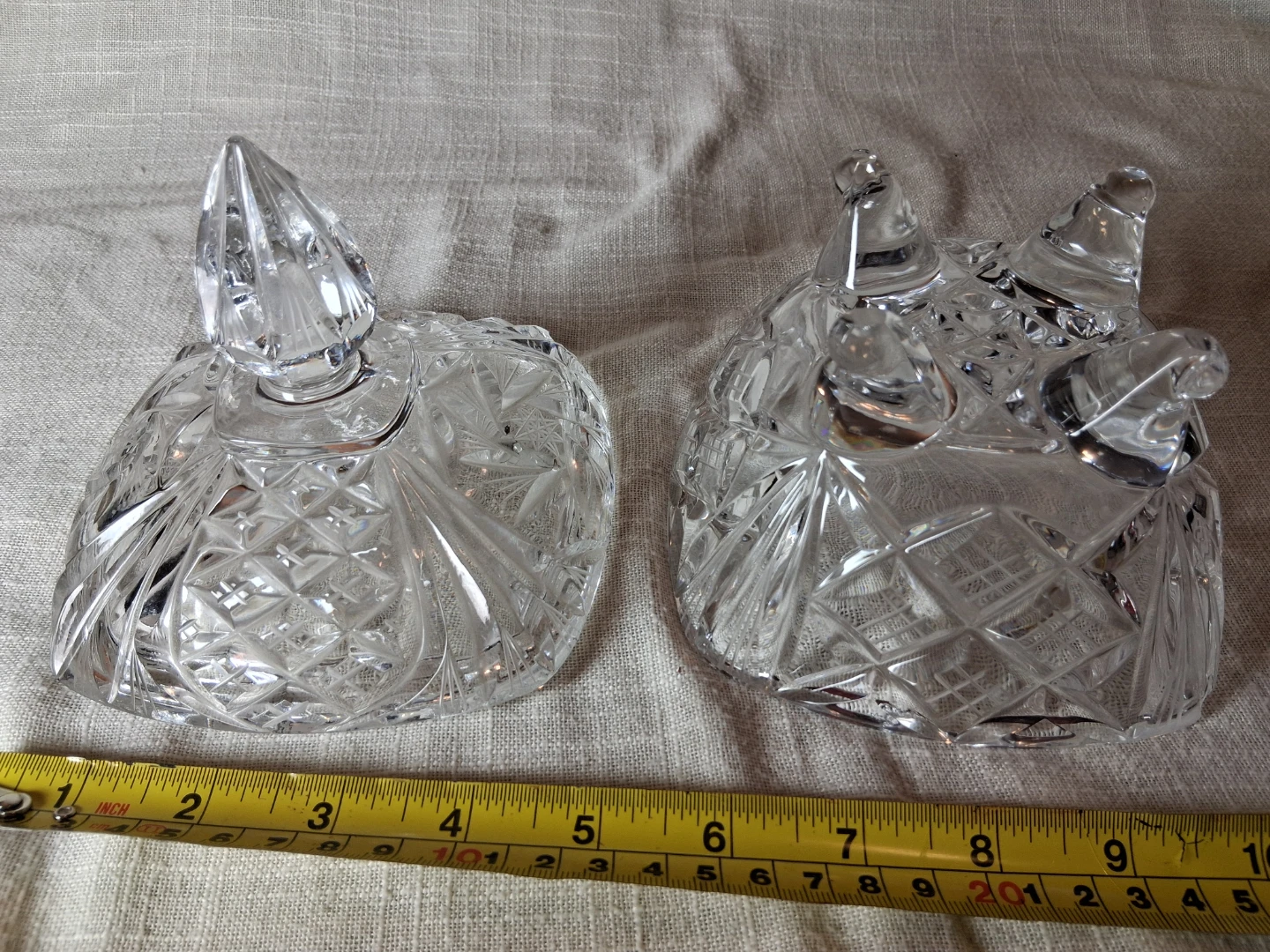 Bohemian Crystal Candy Dish with Lid - photo 3