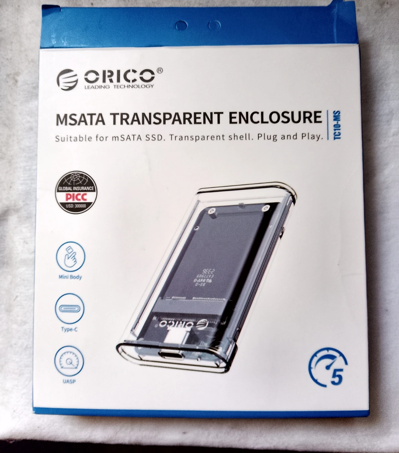 ORICO TC10-MS MSATA Transparent Enclosure