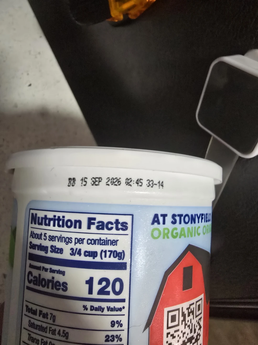 Stonyfield Organic Whole Milk Plain Yogurt 2 lb - photo 3