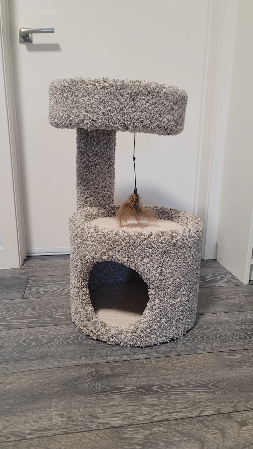 Cat Tree Condo with Dangling Toy