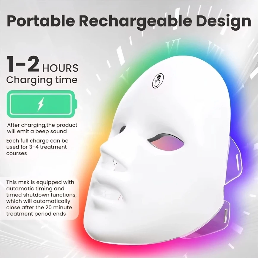 7 LED Colors Beauty Mask - photo 3