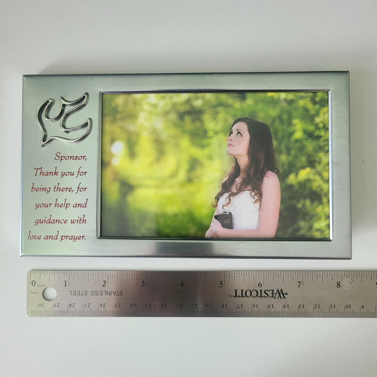 NEW Silver Tabletop Photo Frame