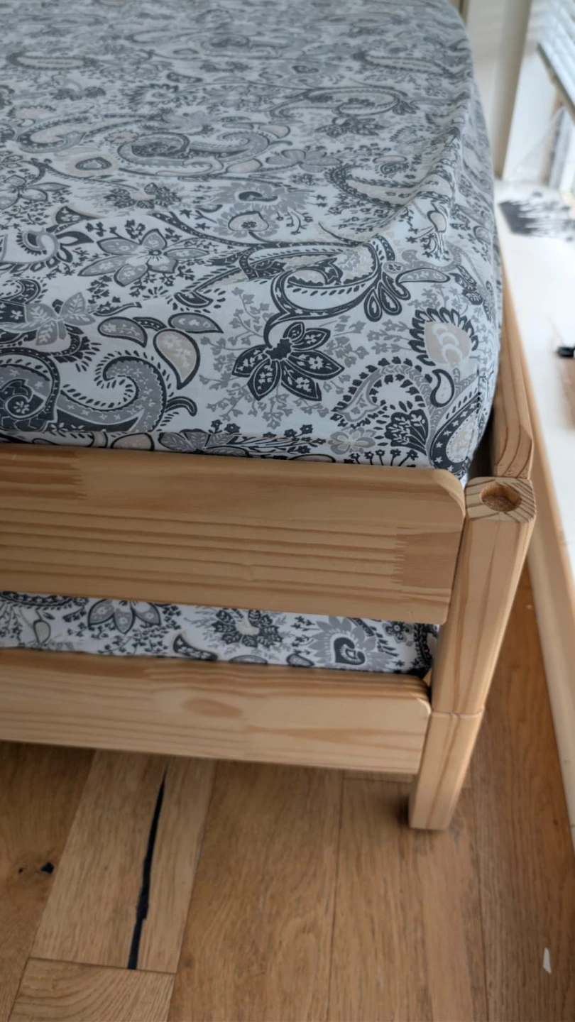 Ikea Stackable Wooden Daybed Frame with Mattresses - photo 4
