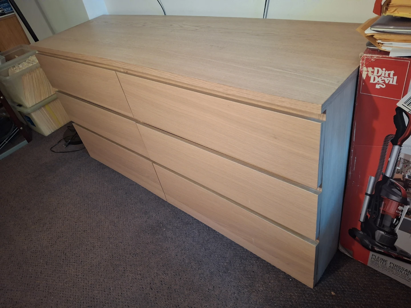6-Drawer Dresser - Light Wood - photo 2