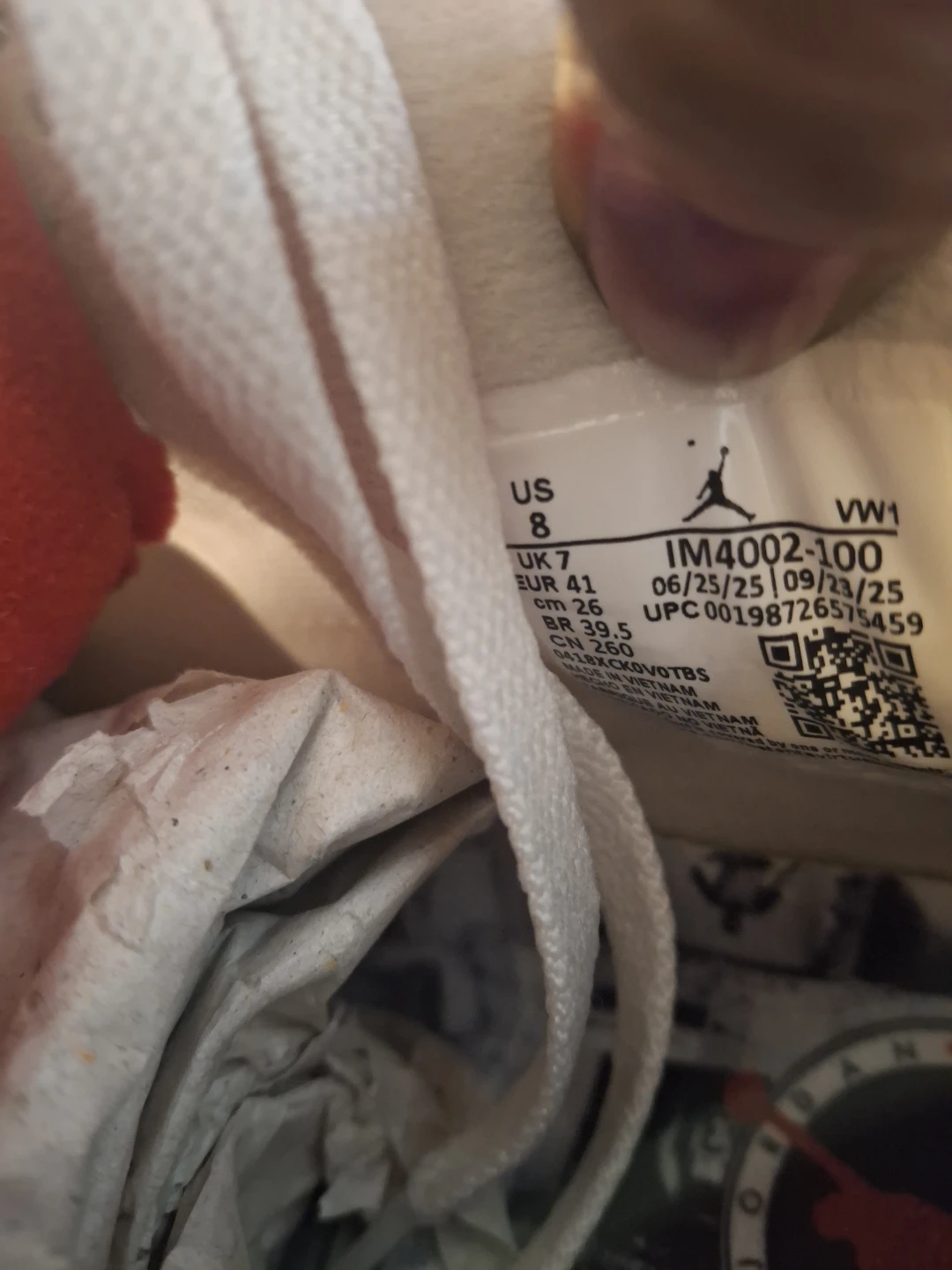 Air Jordan 4 Retro OG FC Sail/Black-University Red - photo 4