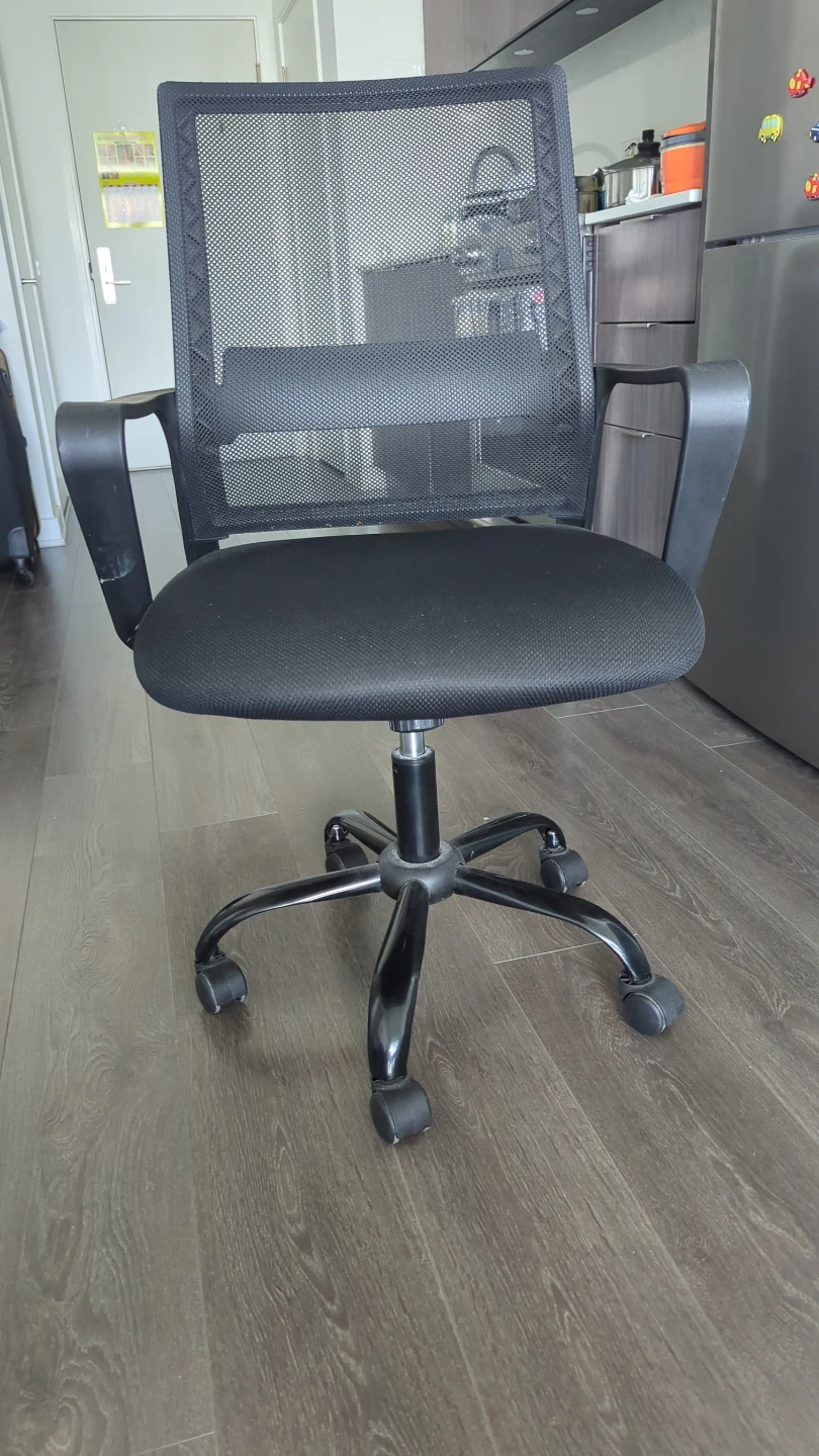 Foldable Desk, Mesh Office Chair,  3-Drawer Storage Unit - photo 2
