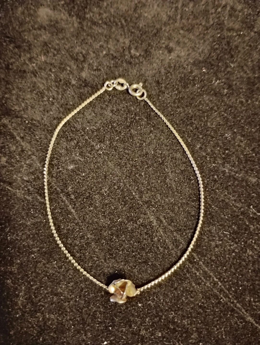 Delicate 14 Karat Rose Charm Bracelet - photo 2