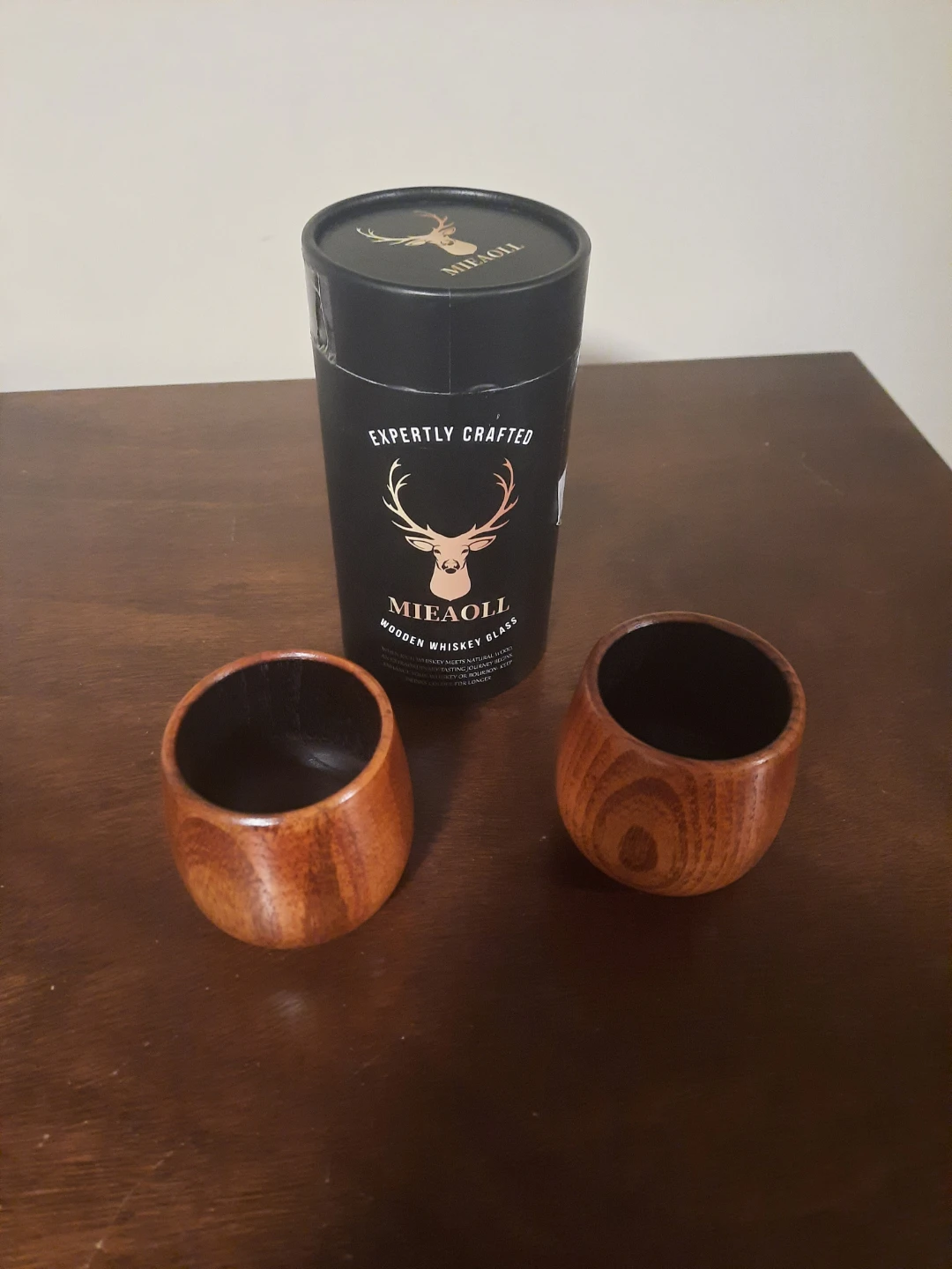 Wooden Whiskey Glasses (Set of 2)