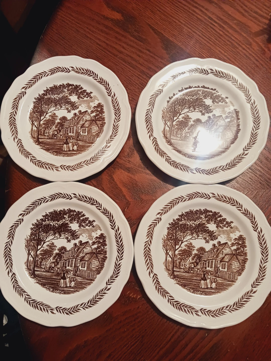 4× Royal Staffordshire Colonial Ironstone plates set of 4