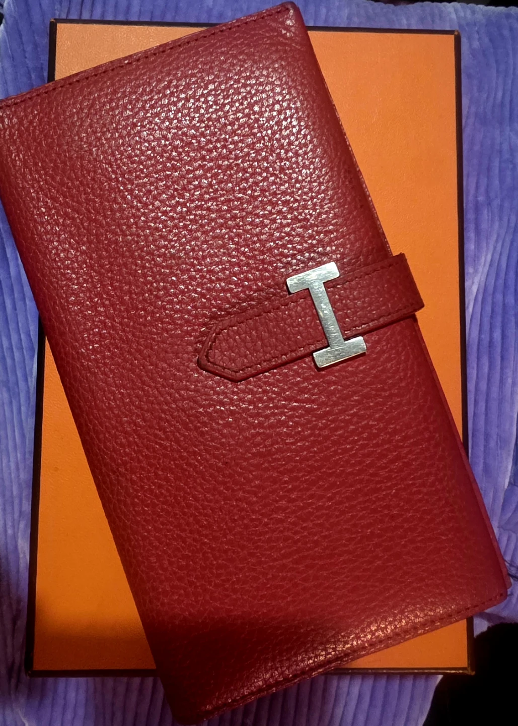 Hermès Red Leather Wallet