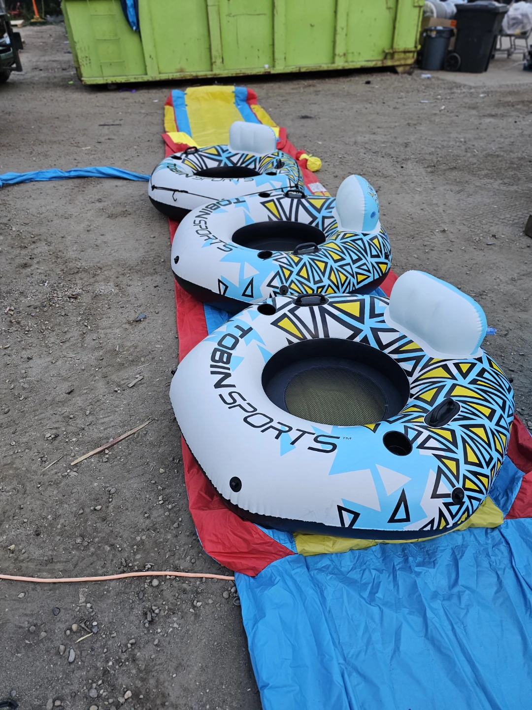 Tobin Sports Inflatable Water Slide Tubes - Set of 3